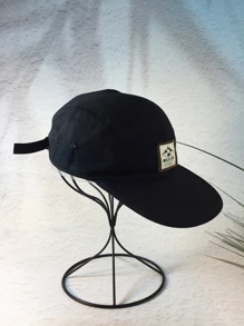 Men Letter Patch Decor Hip Hop Cap