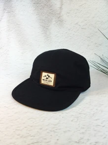 Men Letter Patch Decor Hip Hop Cap