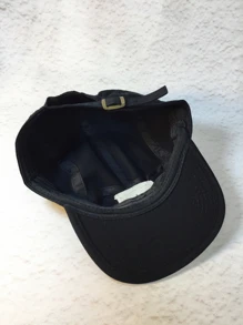 Men Letter Patch Decor Hip Hop Cap