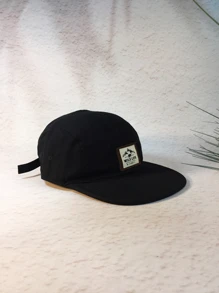 Men Letter Patch Decor Hip Hop Cap
