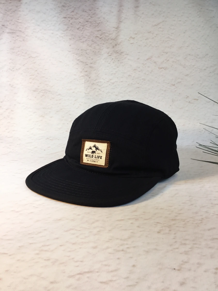Men Letter Patch Decor Hip Hop Cap