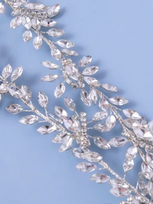 Crystal Bridal Headband Wedding Headpieces For Bride Tiara Head Jewelry Hair Accessories For Women Royal Valentine's Day Accessories - Silver - View 6