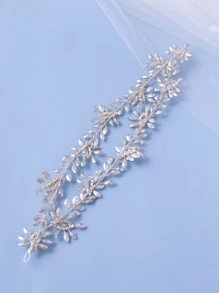 Crystal Bridal Headband Wedding Headpieces For Bride Tiara Head Jewelry Hair Accessories For Women Royal Valentine's Day Accessories - Silver - View 7