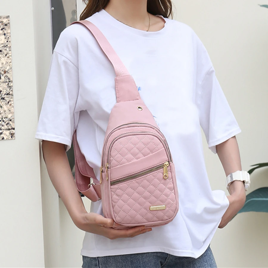 Pechera de moda señoras hombro & - Rosa - Ver 1