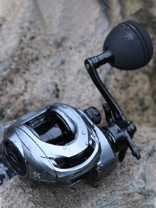 Sougayilang Baitcasting Fishing Reel High Speed Baitcaster With 9+1 Ball Bearings, Gear Ratio 8.0:1, Magnetic Brake System Power Handle Casting Reels - Grey - View 7