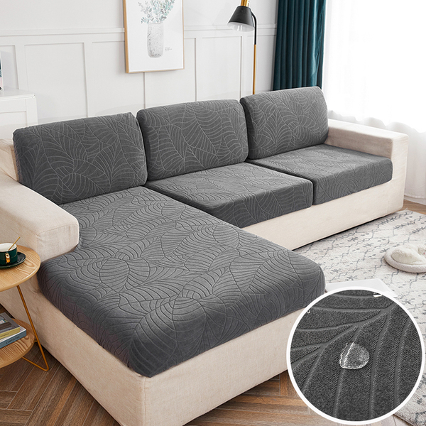 غطاء وسادة صوفا مزخرف بورقة مقاوم للماء , مرن ومقاوم للخدش ، جميع المواسم، غطاء سوفا زخرفي