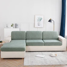 1入防水葉紋沙發套,全季節通用,高彈性,防刮花,可裝飾你的沙發 - 綠色 - 查看 6