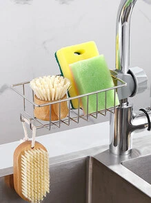 1入組不銹鋼龍頭瀝水架 - 銀色 - 查看 1