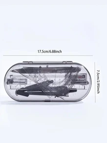 1set Multi-functional Compass Ruler Drawing Tool Set For Students - Multicolor - View 2