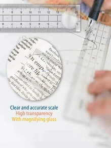 1set Multi-functional Compass Ruler Drawing Tool Set For Students - Multicolor - View 5