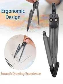 1set Multi-functional Compass Ruler Drawing Tool Set For Students - Multicolor - View 6