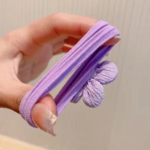 6入組女孩花朵裝飾髮圈適用於頭髮裝飾用品