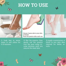 Foot Scrubber Pumice Stone For Removing Dead Skin & Callus On Feet - Blue - View 2