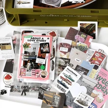 200入組混合圖案材料紙 - 黑色 - 查看 5