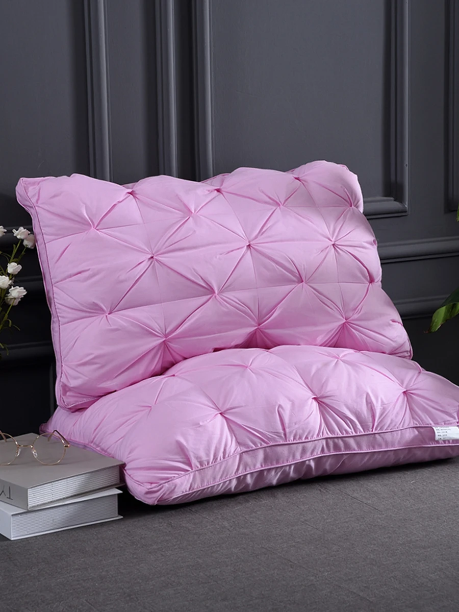 1 pieza Almohada de ropa de cama unicolor - Rosa - Ver 1