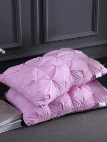 1 pieza Almohada de ropa de cama unicolor - Rosa - Ver 2