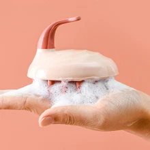 Bàn chải massage dầu gội khối màu 1pc - Màu Xám nhạt - Xem 3