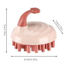 Bàn chải massage dầu gội khối màu 1pc - Màu Xám nhạt - Xem 6