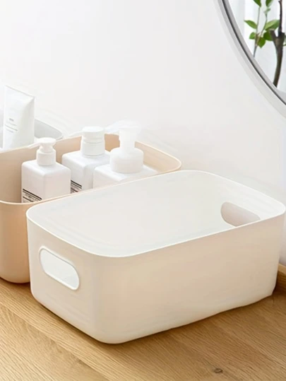 1pc Plain Desktop Storage Box