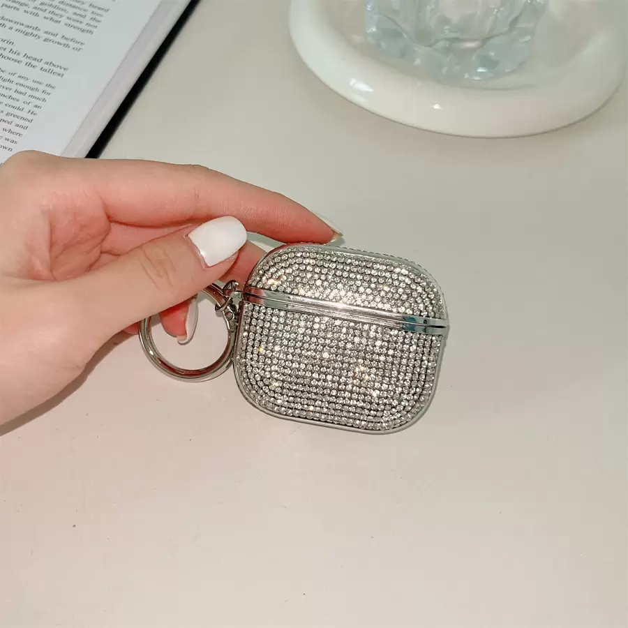 Vỏ trang trí kim sa Y2k Rhinestone tương thích với AirPods Tương thích với Airpods1/2 AirPods Pro - Nhiều màu - Xem 1