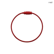 10入組/色創意燒瓷鍍鋼絲繩汽車鑰匙扣鑰匙扣diy配件多功能鋼絲吊飾 - 彩色 - 查看 3