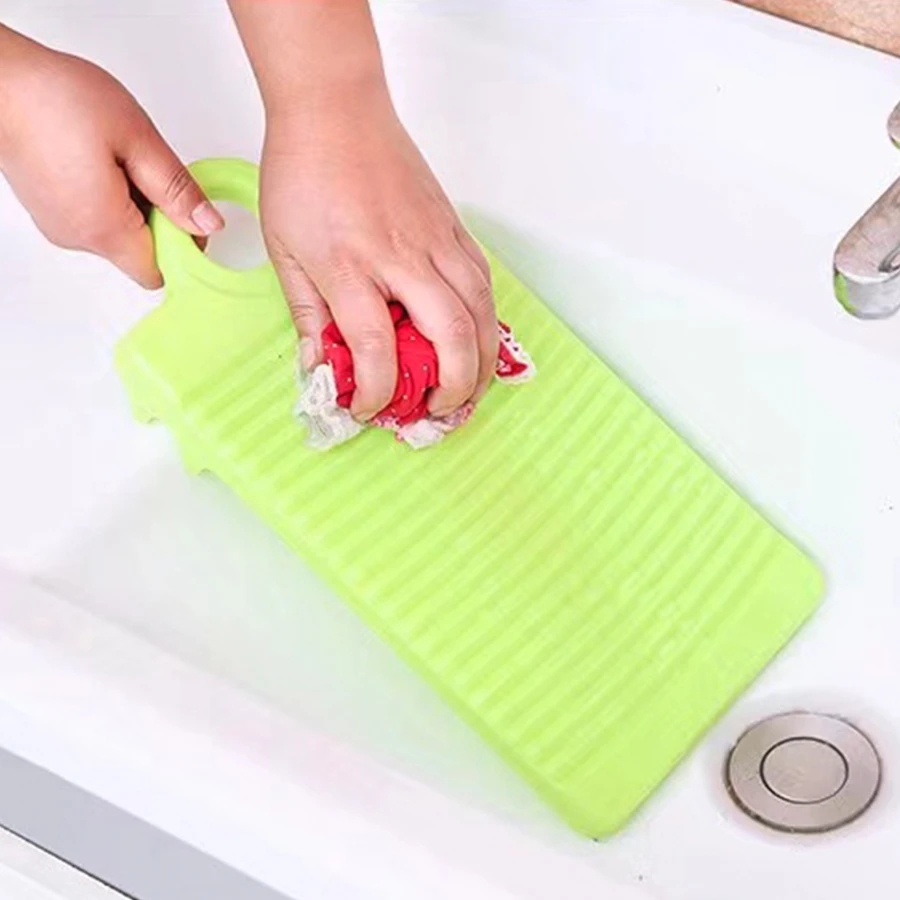 1 pieza Tabla de lavar unicolor de silicona - Verde - Ver 1