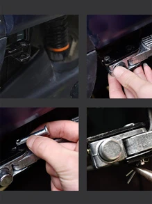 2pcs Folding Foot Pedals For Electric Bikes/scooters, Rear Passenger Foot Pegs - Black - View 4