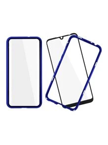 Funda Magnética de 360 grados de protección incluido Mica Cristal para Moto G8 Play - Azul - Ver 3
