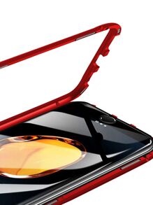 Funda Magnética de 360 grados de protección incluido Mica Cristal para iPhone 8 Plus - Rojo - Ver 4