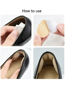 1双柔软高跟鞋鞋垫，缓解足部疼痛，4D鞋跟保护垫，粘性设计防止穿着时鞋跟下垂，鞋靴配件保暖，闺蜜节、小狗、嘉年华