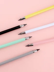 件無限鉛筆無需削尖永恆鉛筆無墨水卡哇伊無限鋼筆藝術用品學校文具筆尖橡皮擦