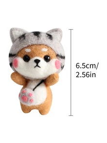 Diy Cartoon Dog Poke-a-dot Material Kit - Multicolor - View 4
