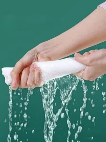 20 chiếc Khăn mặt dùng một lần, Khăn lau mặt bằng sợi hiện đại cho gia đình - Nhiều màu - Xem 2