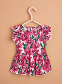 1入組花朵圖案寵物半身裙 - 彩色 - 查看 4