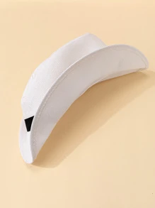 1頂扁頂爵士草帽,休閒風格 - 白色 - 查看 4