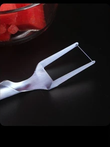 不銹鋼雙頭多用途水果叉水果分隔物西瓜切割工具 - 銀色 - 查看 6