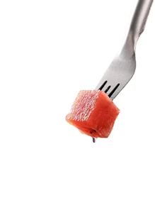 不銹鋼雙頭多用途水果叉水果分隔物西瓜切割工具 - 銀色 - 查看 5