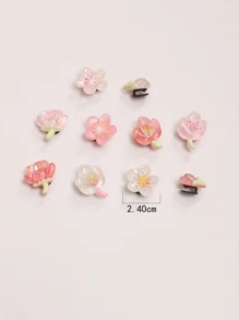 10 đôi guốc tự làm thời trang hình hoa nhiều màu sắc, phụ kiện dành cho phụ nữ sành điệu, học sinh, dự tiệc, văn phòng và trang trí nhà cửa, quà tặng dễ thương. - Nhiều màu - Xem 5
