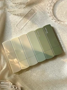 6 件装渐变色修正带套装 5 毫米 * 6 米白色修正工具办公室学校 - 綠色 - 查看 11