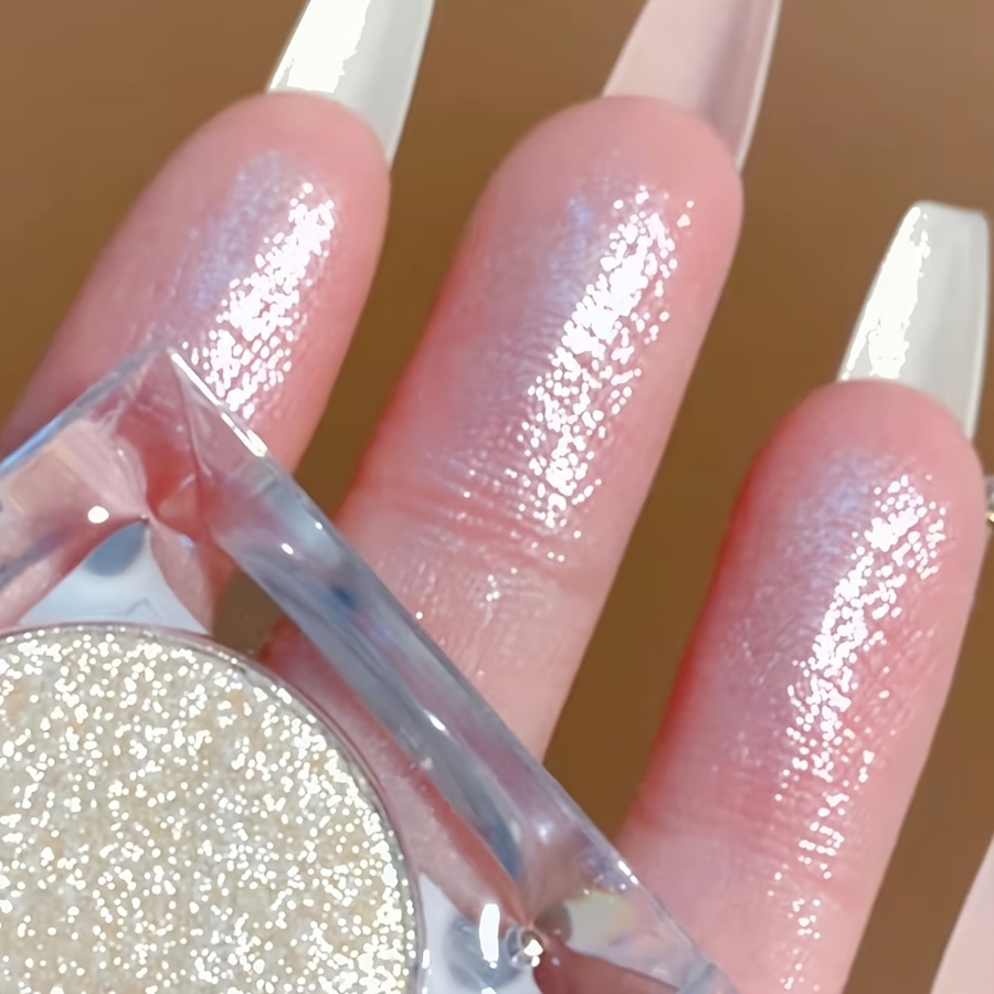 Glitter Highlighter, 1Pc Long Lasting Brightening Eyeshadow Pearlescent