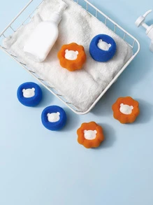 6 piezas Bola de lavandería con diseño de dibujos animados - Multicolor - Ver 1