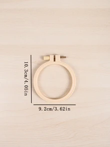 1入組素色十字繡戒指 - 杏色 - 查看 2