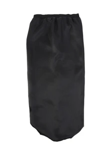 1pc New Design Wide Brim Long Tube Hat With Printed Satin Elastic Hair Protecting Cap For Braids, Sleeping - Black - View 2