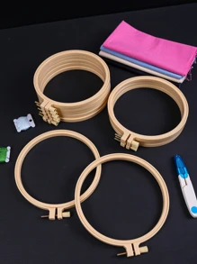 1入組DIY十字繡戒指 - 杏色 - 查看 2