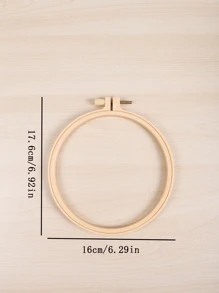 1入組DIY十字繡戒指 - 杏色 - 查看 3