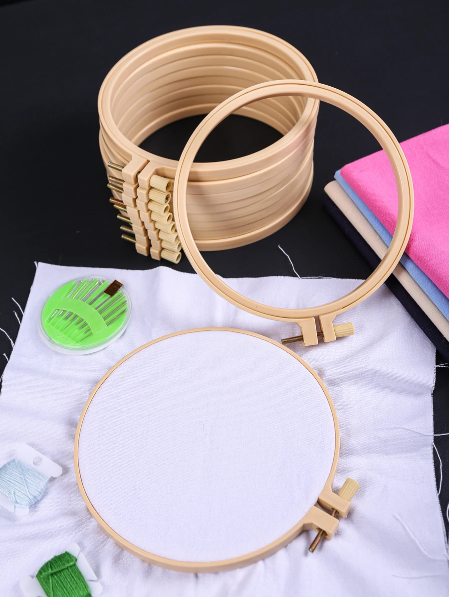 1入組DIY十字繡戒指 - 杏色 - 查看 1