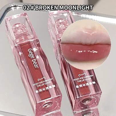 Gege Bear 水鏡保濕唇彩防水持久耐磨不沾杯唇釉Y2K液體唇膏