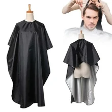 High-End Waterproof Hairdresser Cape - Professional Salon Cape With Snap Closure, Suitable For Hair Styling And Cutting 1pc Hair Removal,Face Hair Removal,Hair Trimmer,Hair Trimmer,Barber Supplies,Haircut , Bag,Organizer,Storage,Hair Clips,Hair Accessories - Black - View 1
