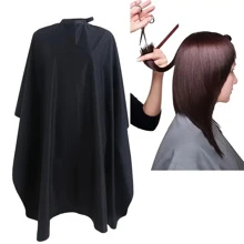 High-End Waterproof Hairdresser Cape - Professional Salon Cape With Snap Closure, Suitable For Hair Styling And Cutting 1pc Hair Removal,Face Hair Removal,Hair Trimmer,Hair Trimmer,Barber Supplies,Haircut , Bag,Organizer,Storage,Hair Clips,Hair Accessories - Black - View 3