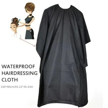 High-End Waterproof Hairdresser Cape - Professional Salon Cape With Snap Closure, Suitable For Hair Styling And Cutting 1pc Hair Removal,Face Hair Removal,Hair Trimmer,Hair Trimmer,Barber Supplies,Haircut , Bag,Organizer,Storage,Hair Clips,Hair Accessories - Black - View 5